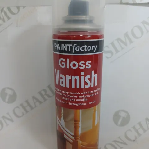 BOX OF 24 PAINT FACTORY GLOSS VARNISH WITH CLEAR FINISH