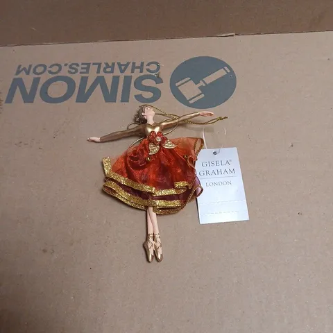 6 X GISELA GRAHAM BALLERINA HANGING DECORATIONS BOXED