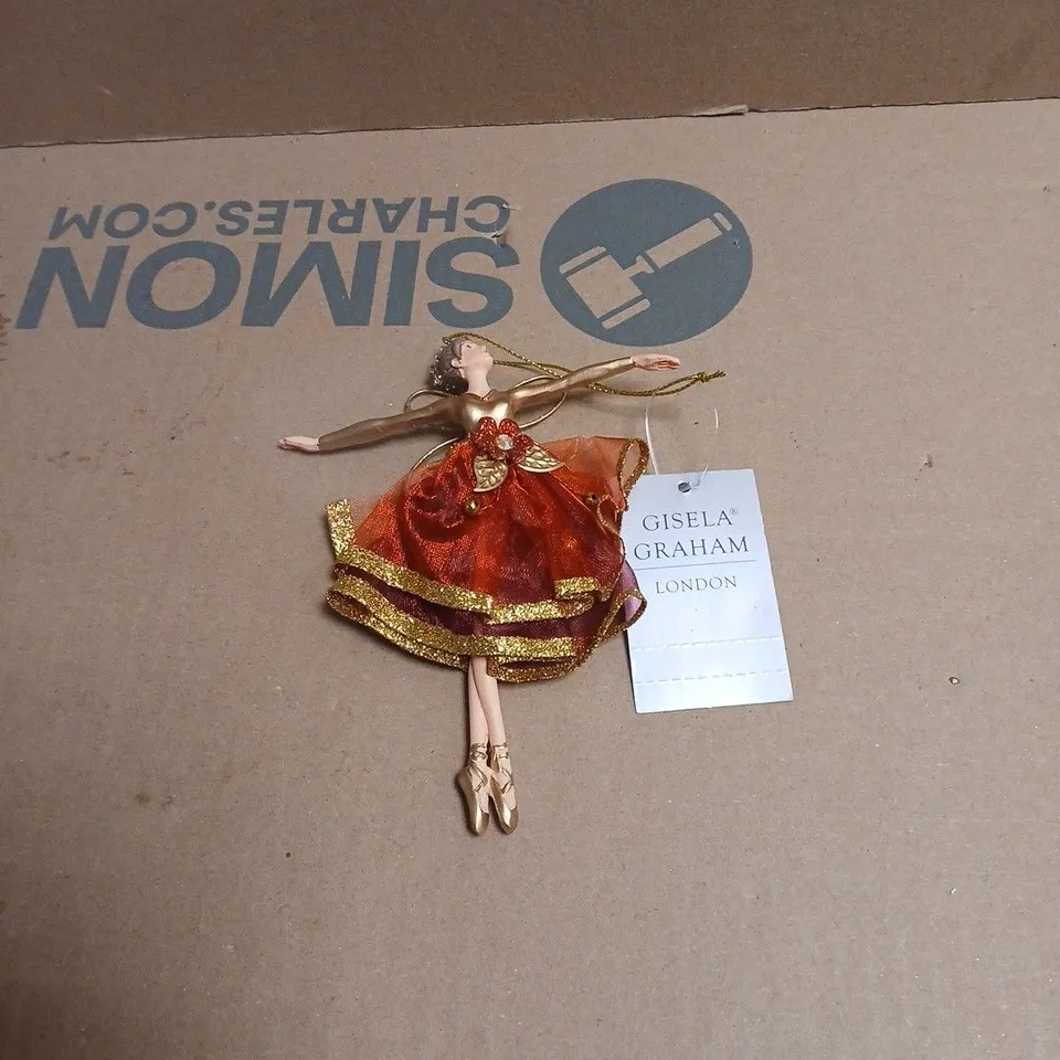 6 X GISELA GRAHAM BALLERINA HANGING DECORATIONS BOXED