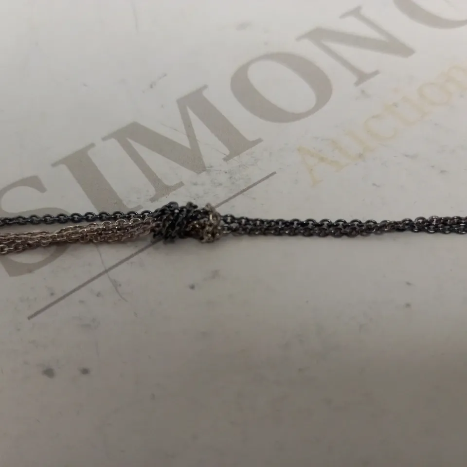 BOXED PANDORA SILVER FAMILY TREE SET TO INCLUDE NECKLACE, STUD EARRINGS AND BRACELET