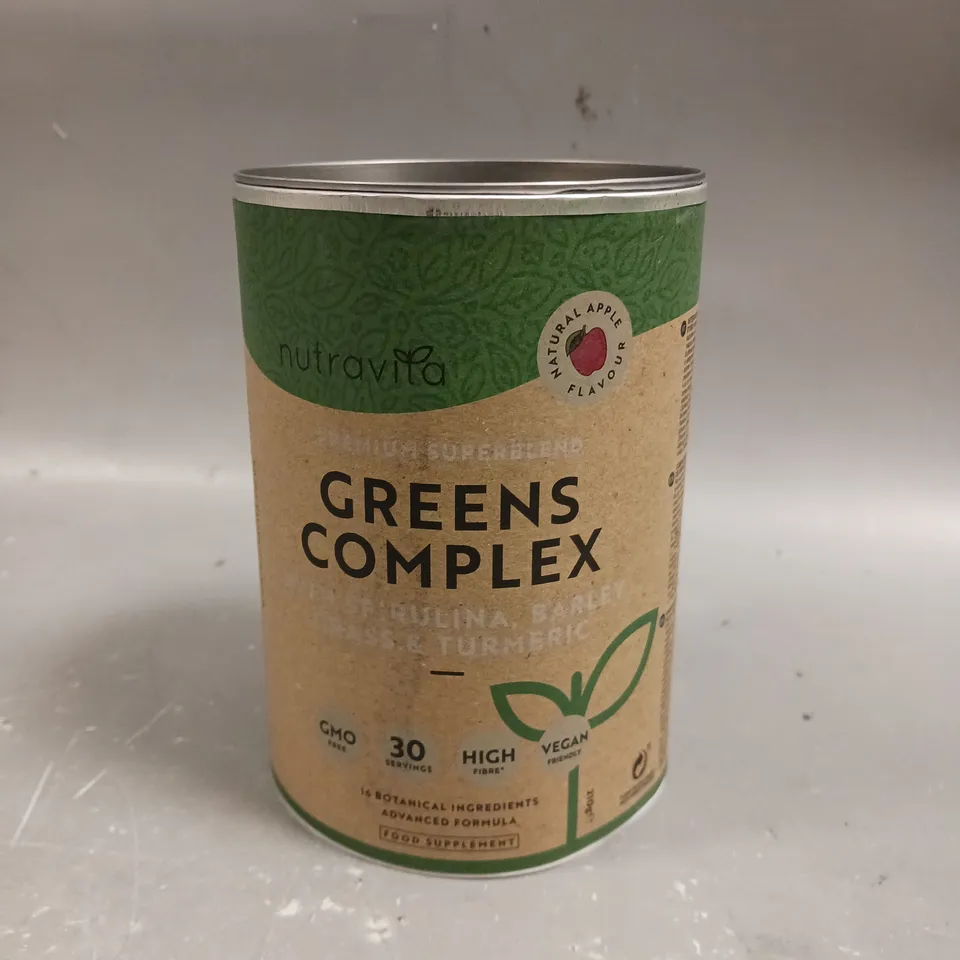 SEALED NUTRAVITA GREENS COMPLEX PREMIUM SUPERBLEND FOOD SUPPLEMENT - 210G