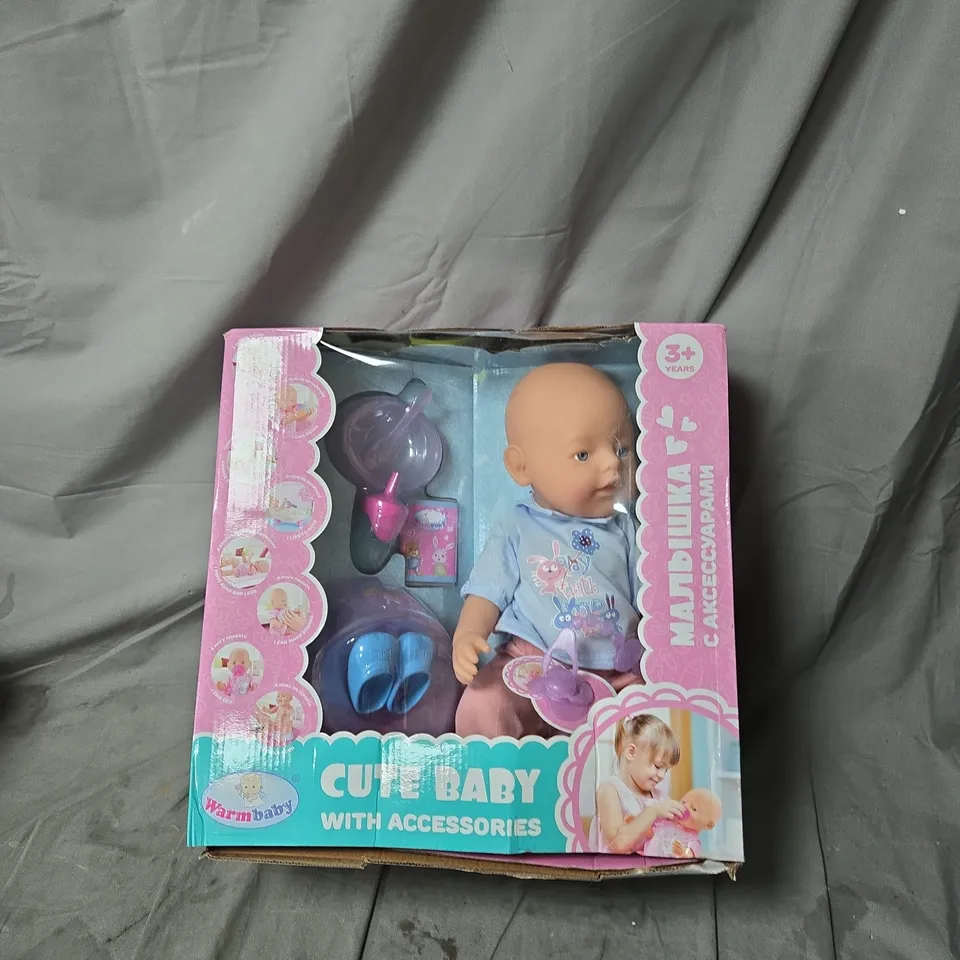 WARM BABY CUTE BABY WITH ACCESSORIES – BOXED DOLL SET (3+ YEARS)