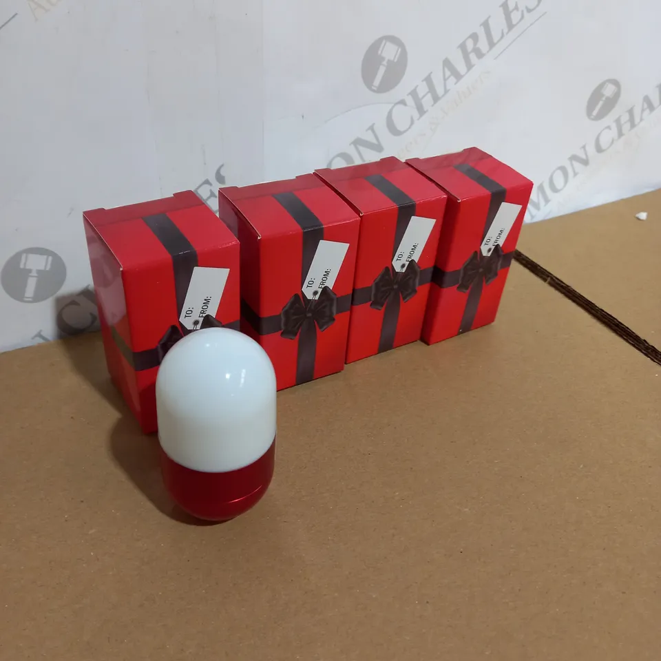 4 X MINI WOBBLE NIGHT LIGHT LED TOUCH - RED
