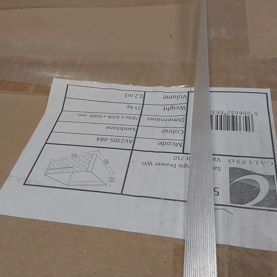 PALLET CONTAINING A LARGE QUANTITY OF ASSORTED BATHROOM FURNITURE PARTS INCLUDING: SAVENA SINGLE DRAWER VANITY BASES