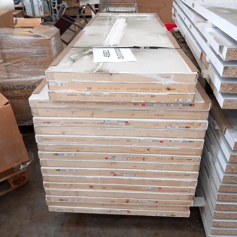 PALLET OF APPROXIMATELY 18 ASSORTED CERTIFIED FIRE DOORS