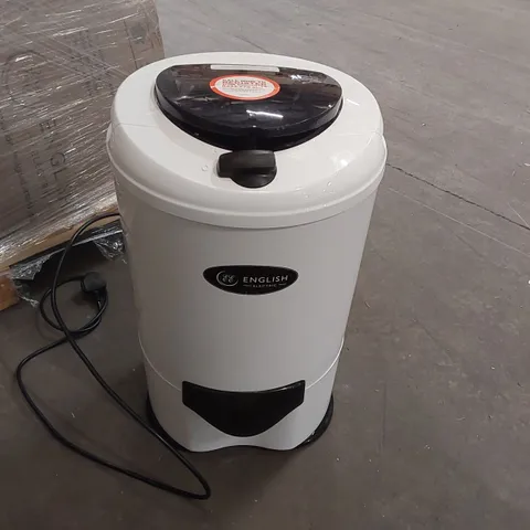 BOXED ENGLISH ELECTRIC WHITE/BLACK GRAVITY DRAIN SPIN DRYER 428009EEP 4.2KG (1 BOX)