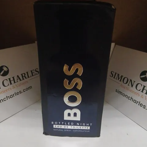 BOXED HUGO BOSS "BOTTLED NIGHT" EAU DE TOILETTE SPRAY 200ML