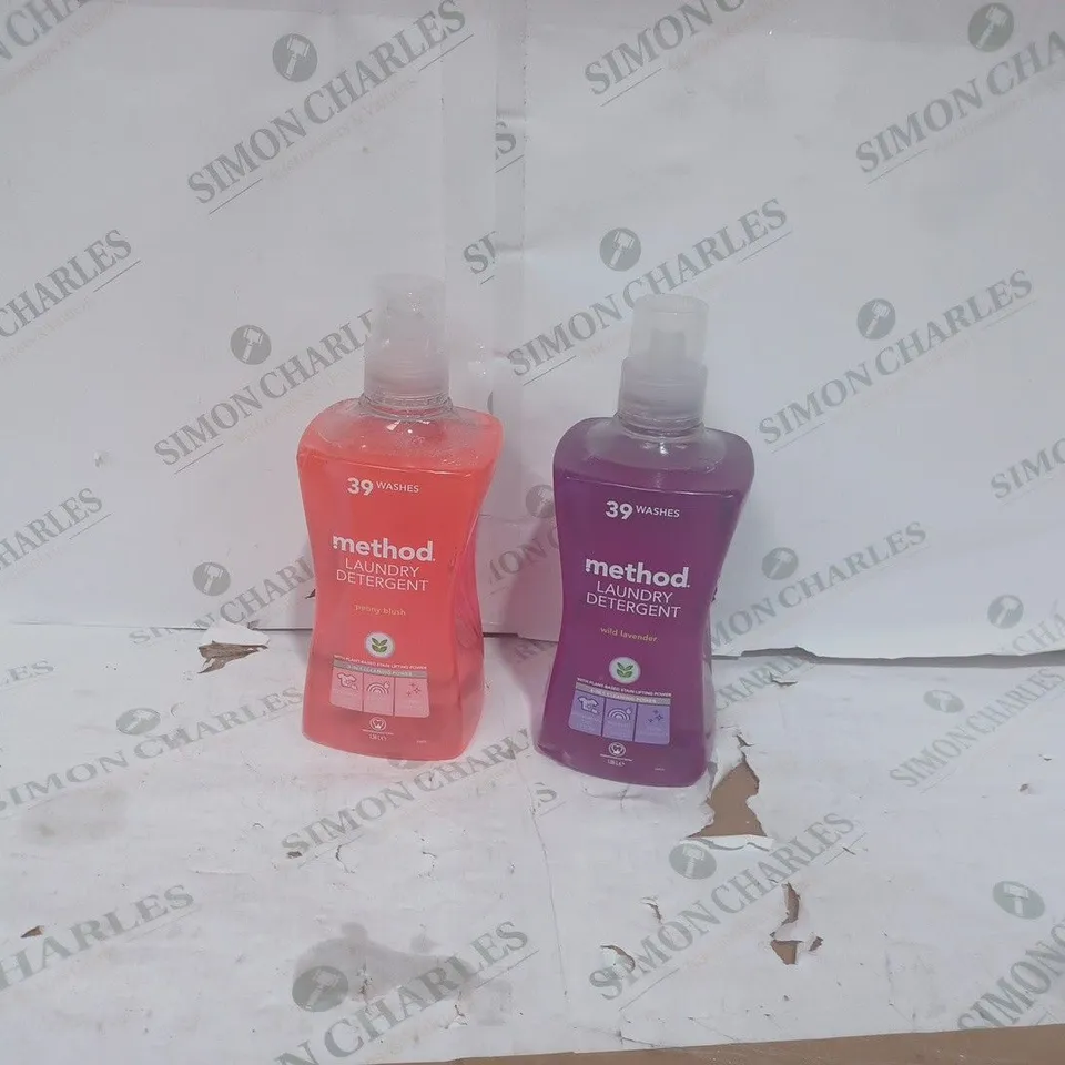 TWO ASSORTED METHOD LAUNDRY DETERGENTS 1.56L
