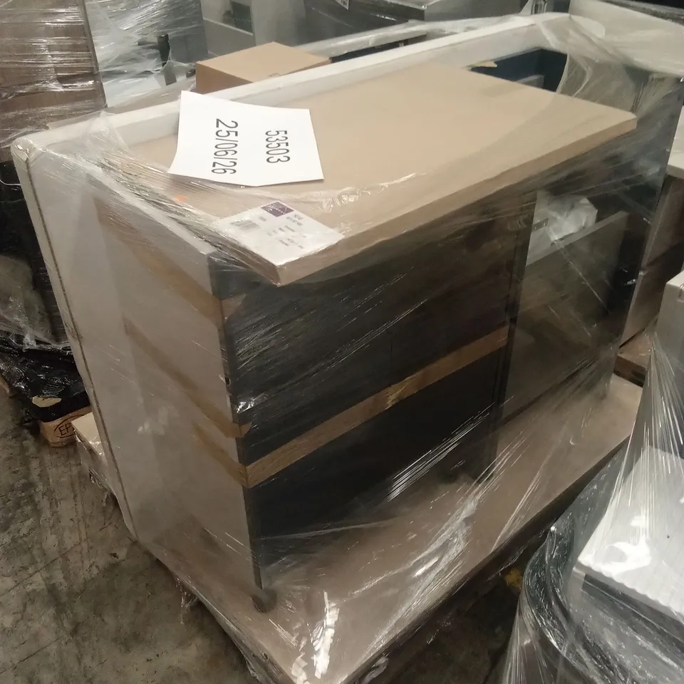 PALLET OF ASSORTED DESIGNER BATHROOM VANITY UNITS
