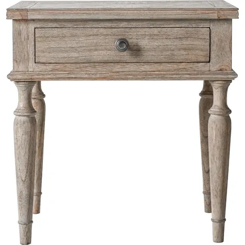 BOXED MANDIE SIDE TABLE WITH STORAGE