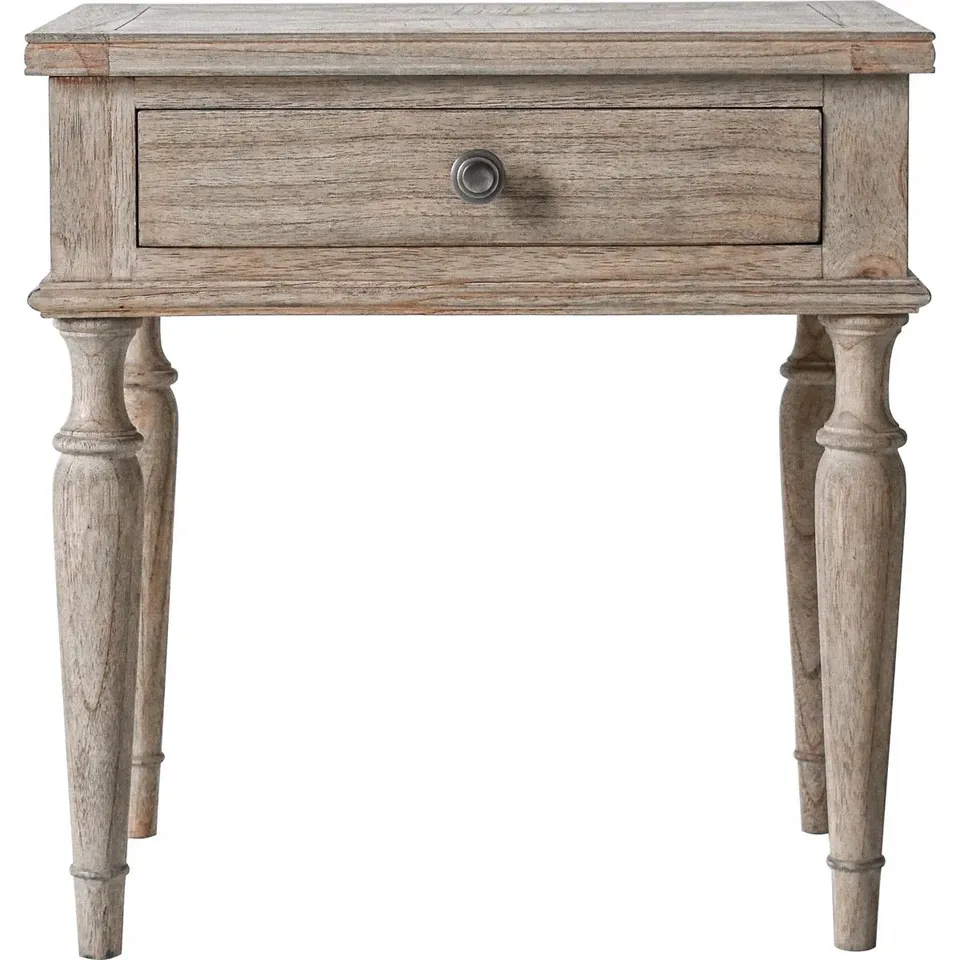 BOXED MANDIE SIDE TABLE WITH STORAGE 