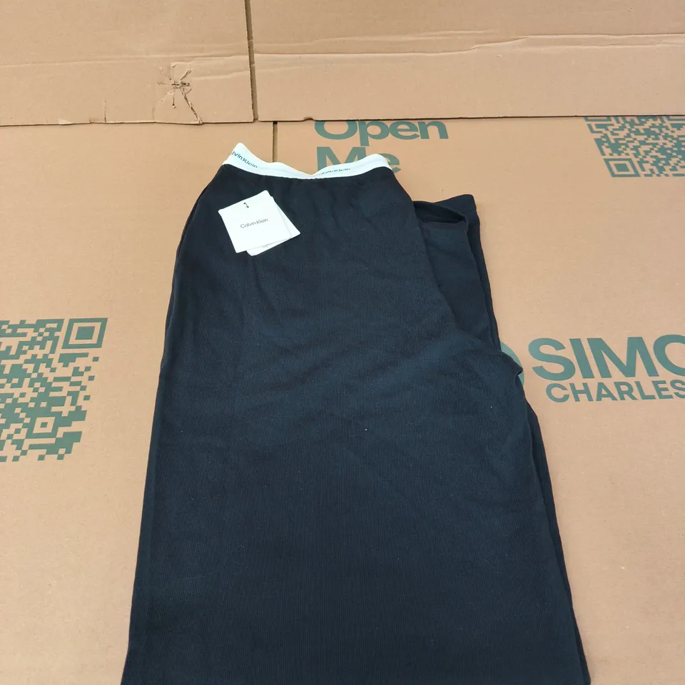 CALVIN KLEIN LOGO JERSEY PANT – BLACK, SIZE M