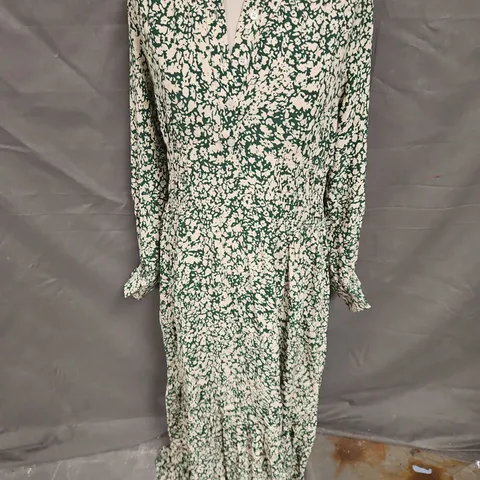 JOHN LEWIS AGNES DRESS IN GREEN MULTI SIZE 12