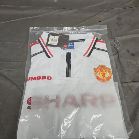BAGGED RETRO MANCHETSER UNITED FC JERSEY 1998/99 - SIZE LARGE