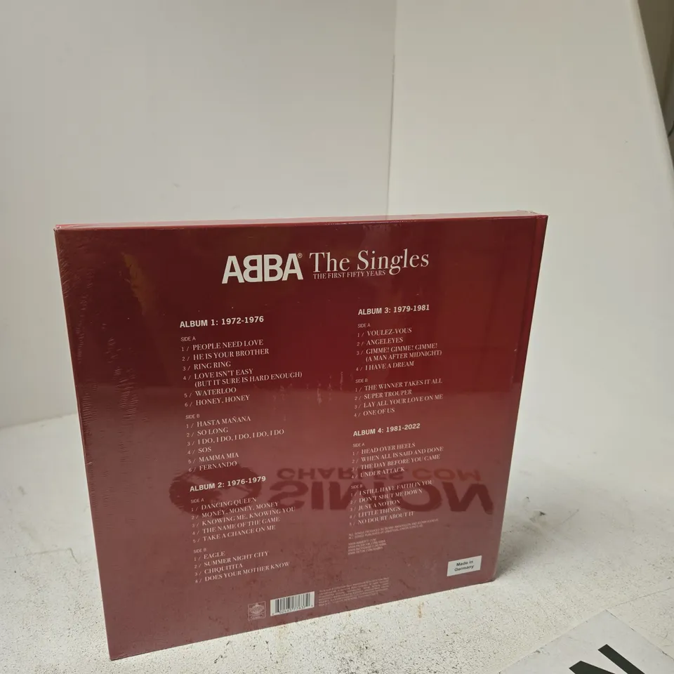 ABBA – THE SINGLES: THE FIRST FIFTY YEARS – 4LP BOX SET (NEW EXPANDED EDITION) WITH 24-PAGE BOOKLET