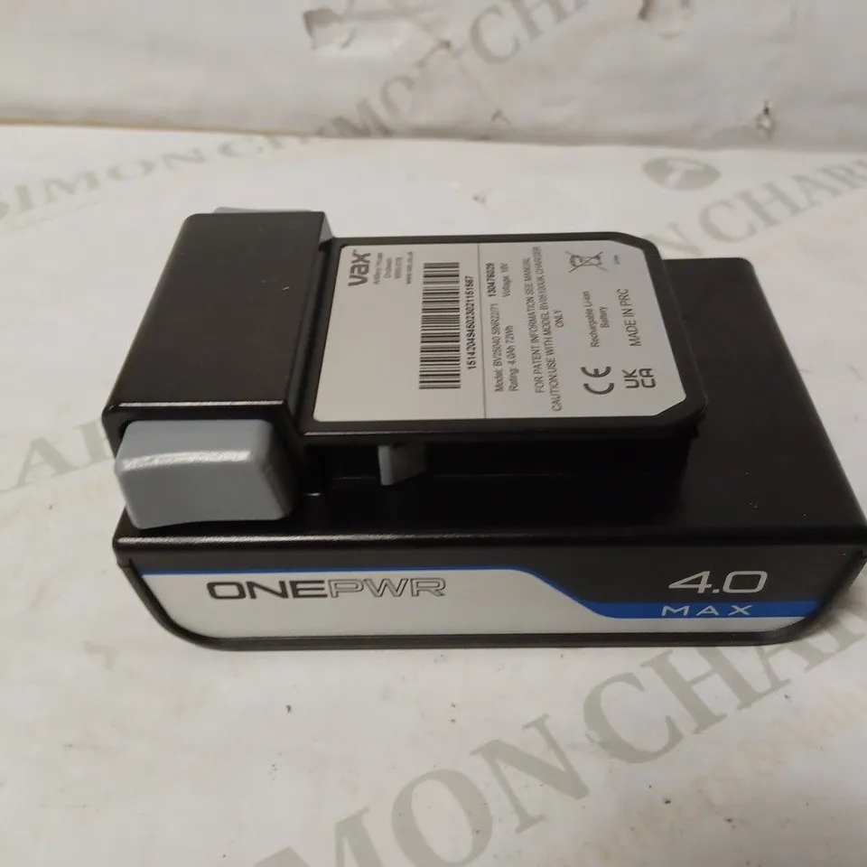 VAX ONEPWR 4.0AH MAX BATTERY