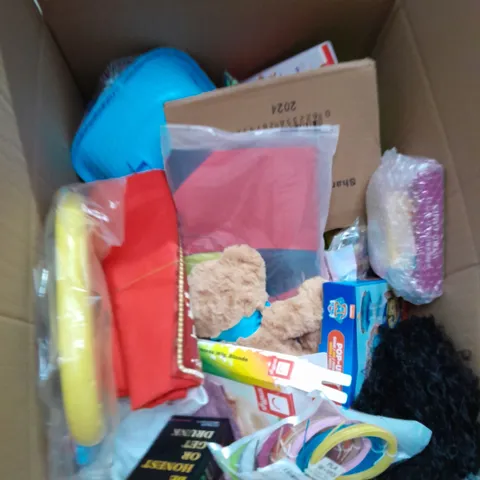 LARGE BOX OF ASSORTED TOYS AND GAMES 