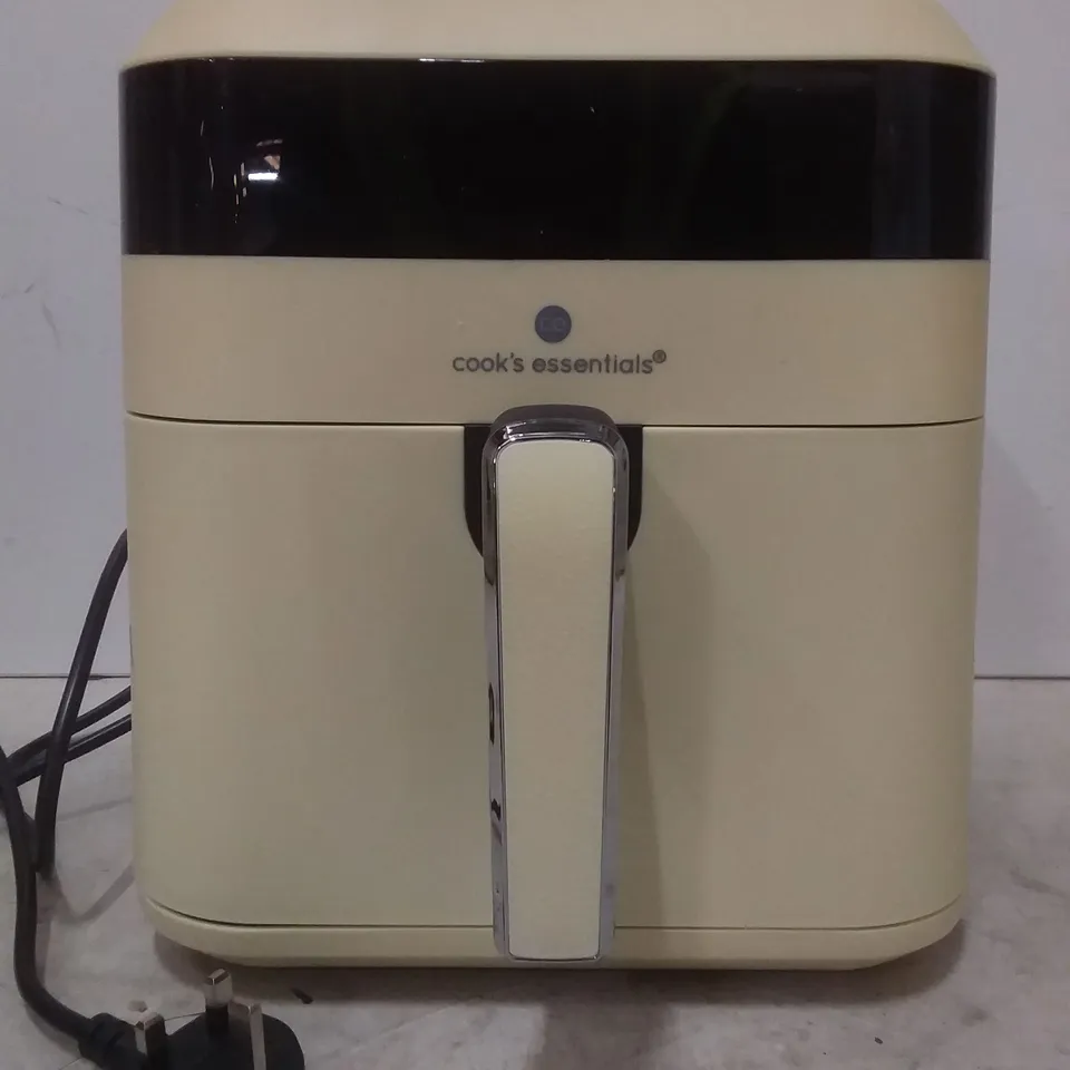COOKS ESSENTIALS AIR FRYER WITH COOKING TRAY AND GRILL RACK COLOUR: YELLOW
