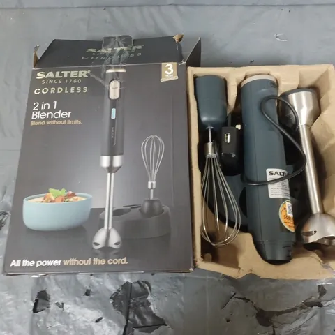 BOXED SALTER CORDLESS 2 IN 1 BLENDER