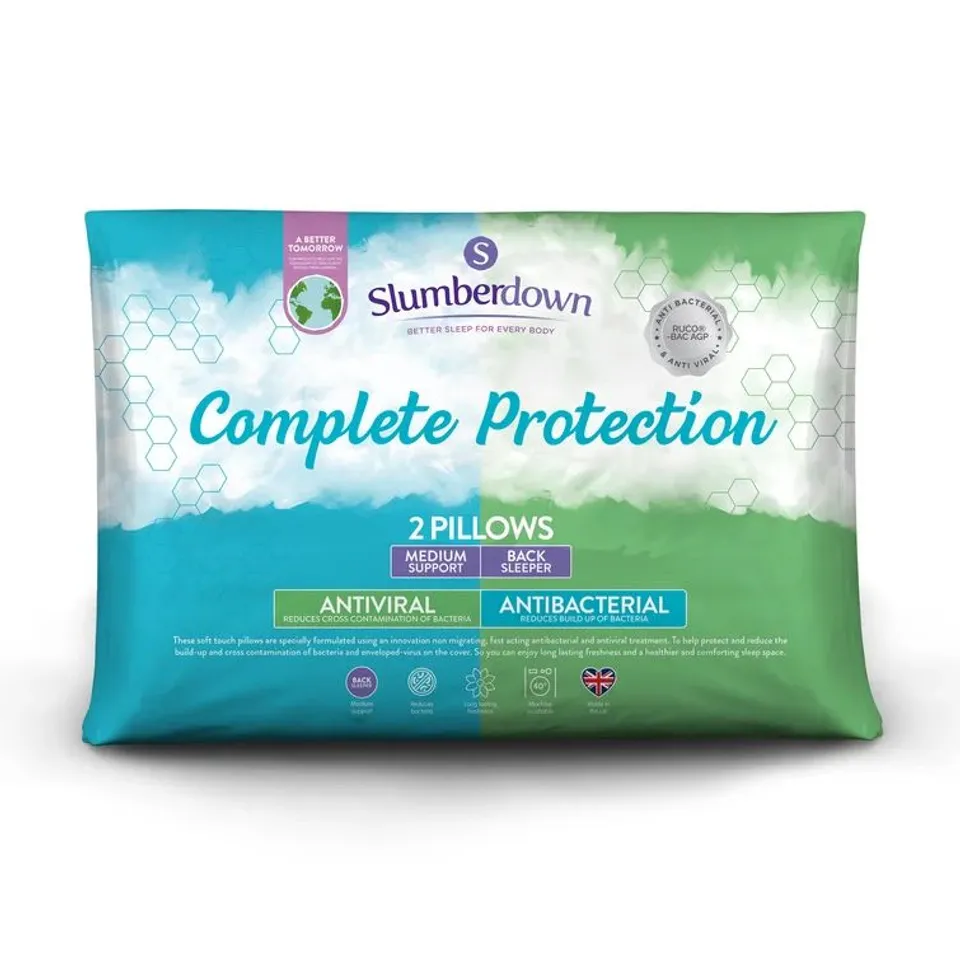 SLUMBERDOWN 2 ANTI VIRAL / ANTI BACTERIAL PILLOWS