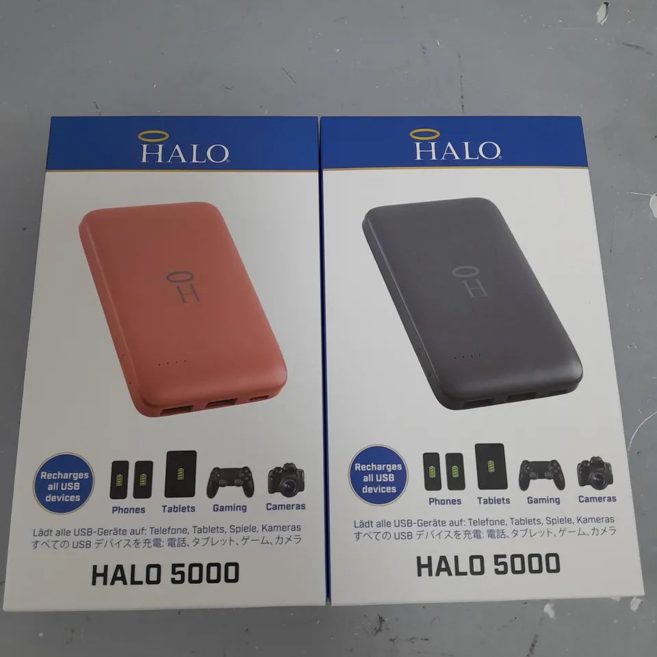 BOXED HALO 5000MAH PORTABLE CHARGERS