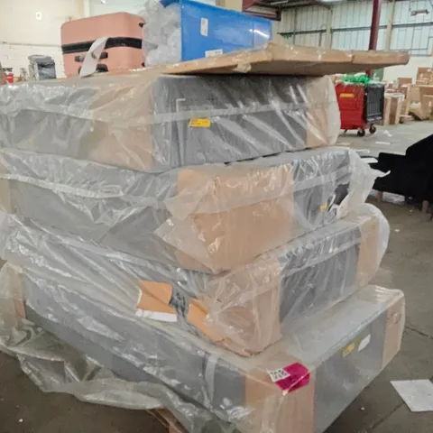 PALLET CONTAINING DIVAN BED BASES,MIRROR,TRASH CAN