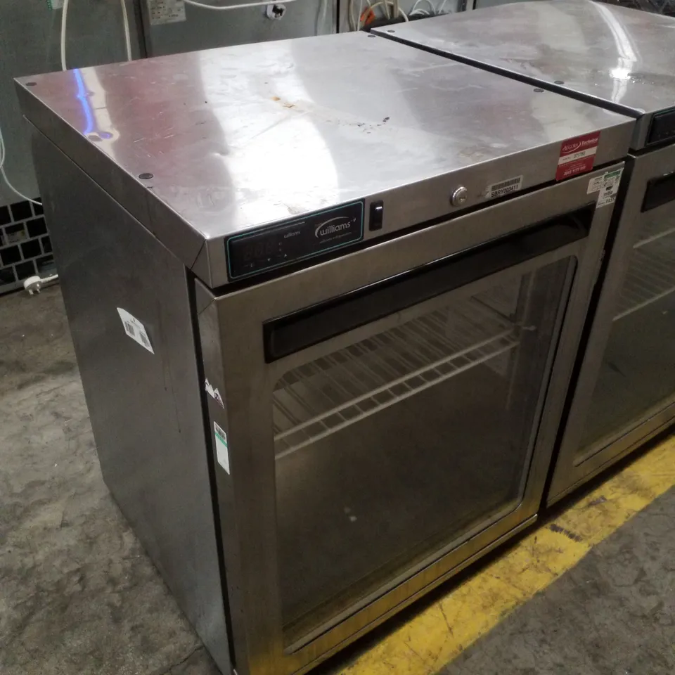 WILLIAMS HA135-SA SINGLE GLASS DOOR 135LTR UNDERCOUNTER REFRIGERATOR
