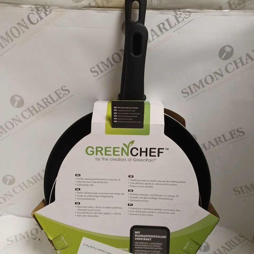 GREENCHEF NON STICK CERAMIC FRYING PAN 2 