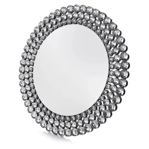JM BY JULIEN MACDONALD SIGNATURE CIRCULAR CRYSTAL WALL MIRROR