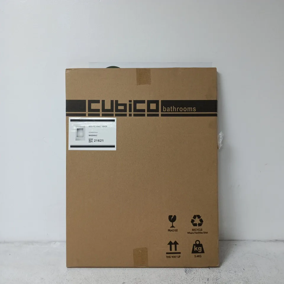 CUBICO BATHROOMS BELLA RECTANGLE MIRROR 450 X 600MM
