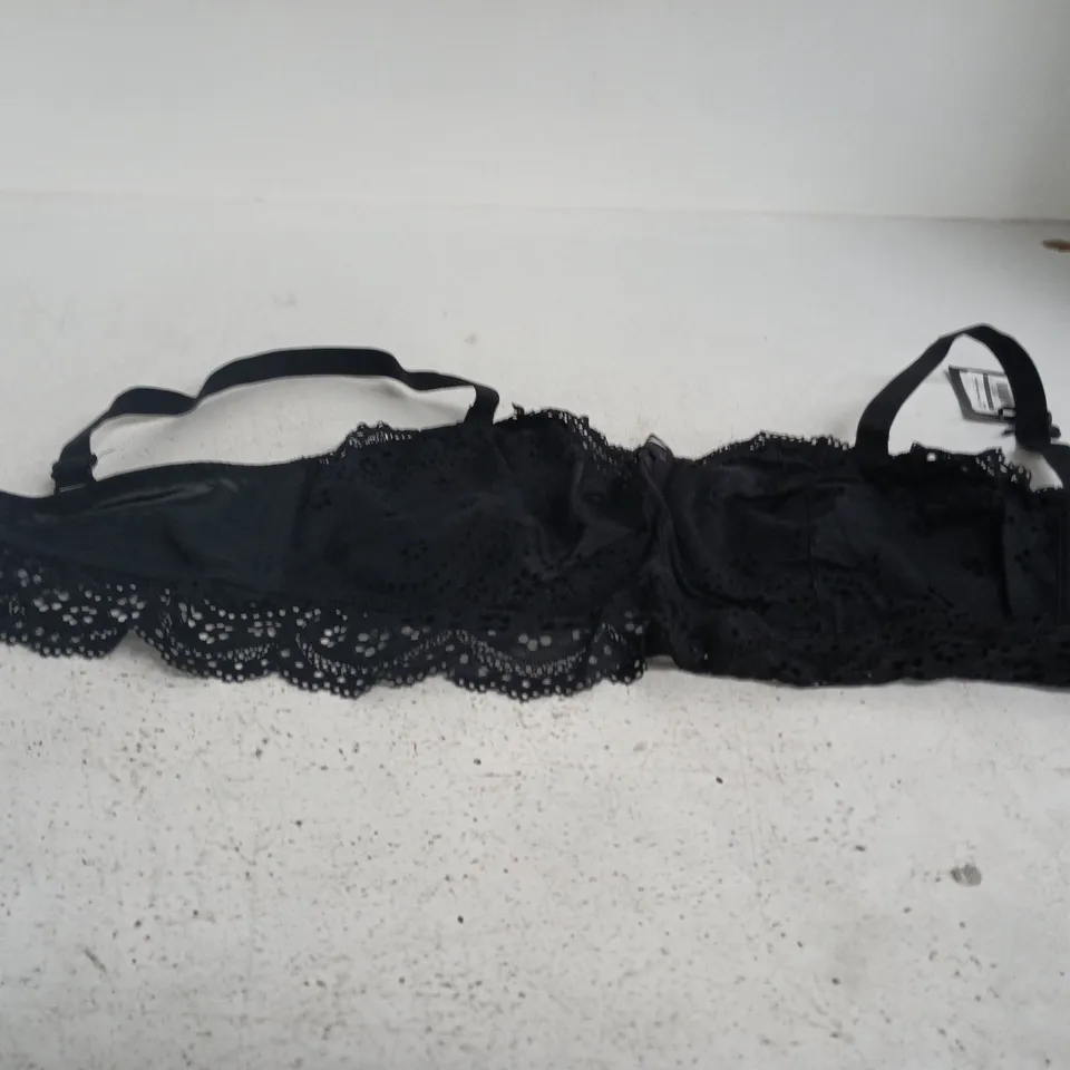 POUR MOI SWOON STRAPLESS LONGLINE BRA – BLACK, UK 38F