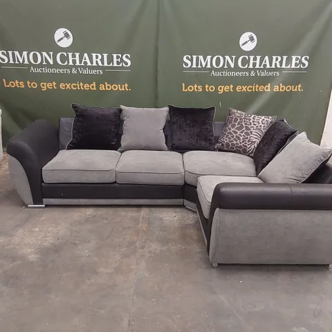 QUALITY DESIGNER HILTON RIGHT HAND DOUBLE ARM CORNER GROUP SOFA