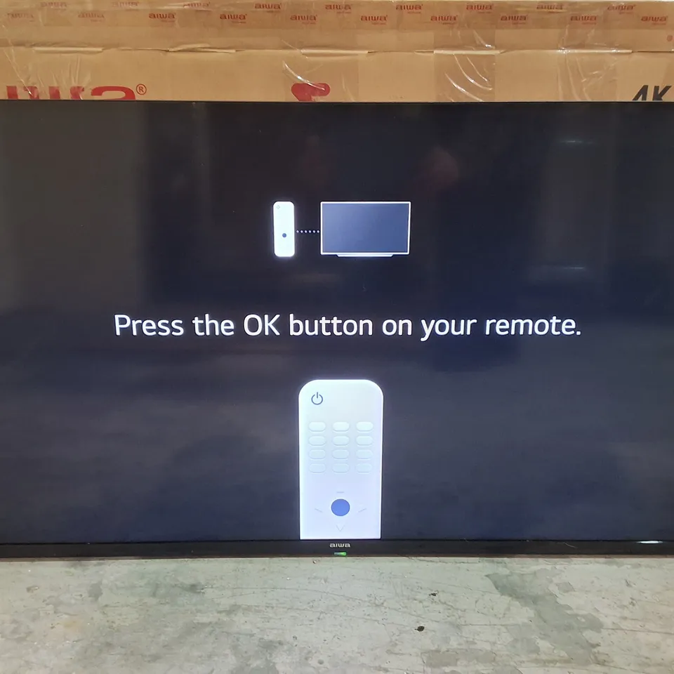BOXED AIWA JAPAN 43" 4K HDR ULTRA HD TV - WS-438G