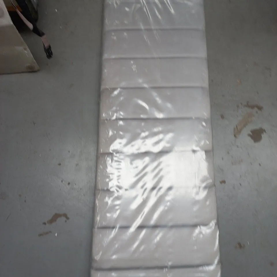 GREY VELVET HEADBOARD 5FT WIDE