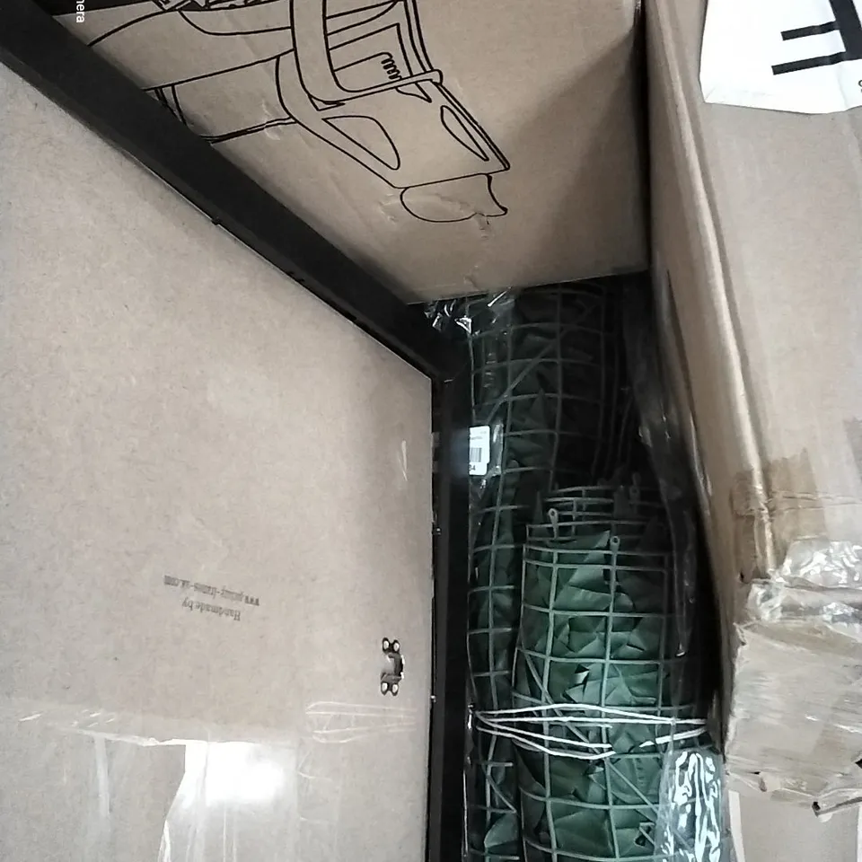 PALLET OF ASSORTED HOUSEHOLD ITEMS TO INCLUDE THERMOSTATIC SHOWER, OFFICE CHAIR AND PILLOWS