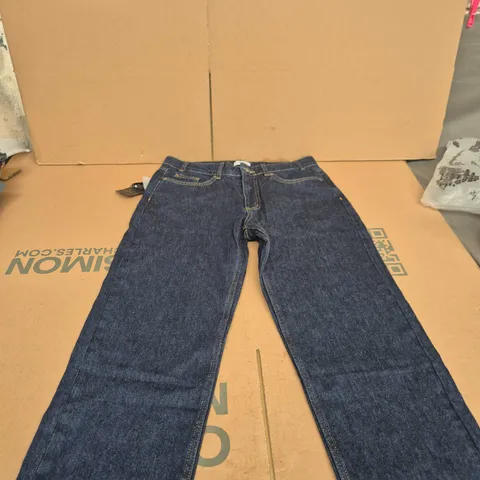 PERCIVAL STRAIGHT LEG DENIM JEANS, DARK INDIGO, UK 32 (32 S)