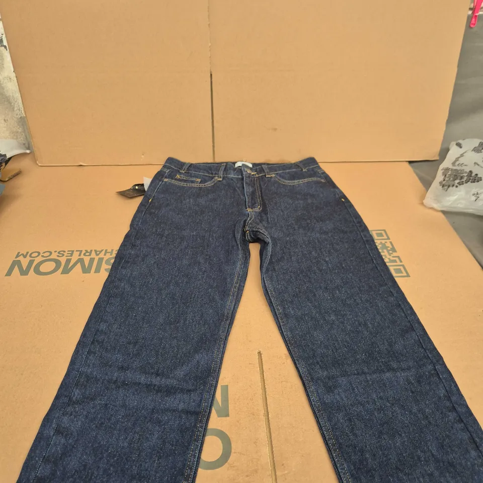 PERCIVAL STRAIGHT LEG DENIM JEANS, DARK INDIGO, UK 32 (32 S)