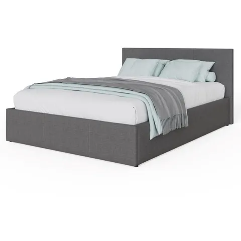 BAUMER UPHOLSTERED OTTOMAN DOUBLE BED 4'6 (BOX OF 2)