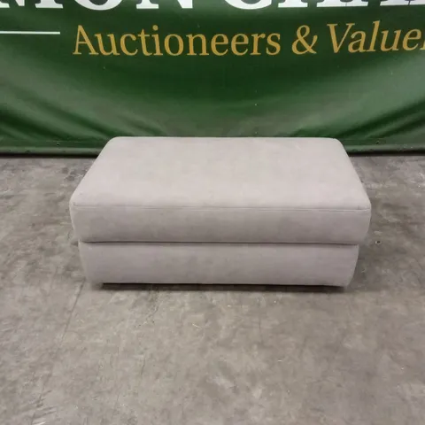 QUALITY DESIGNER FABRIC UPHOLSTERED OTTOMAN FOOTSTOOL