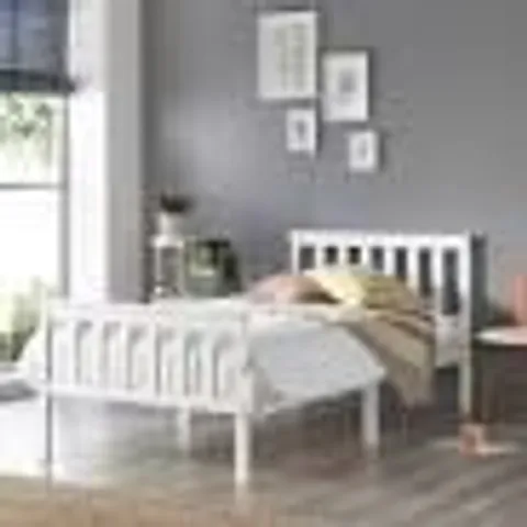 BOXED AADI BED FRAME SINGLE - WHITE
