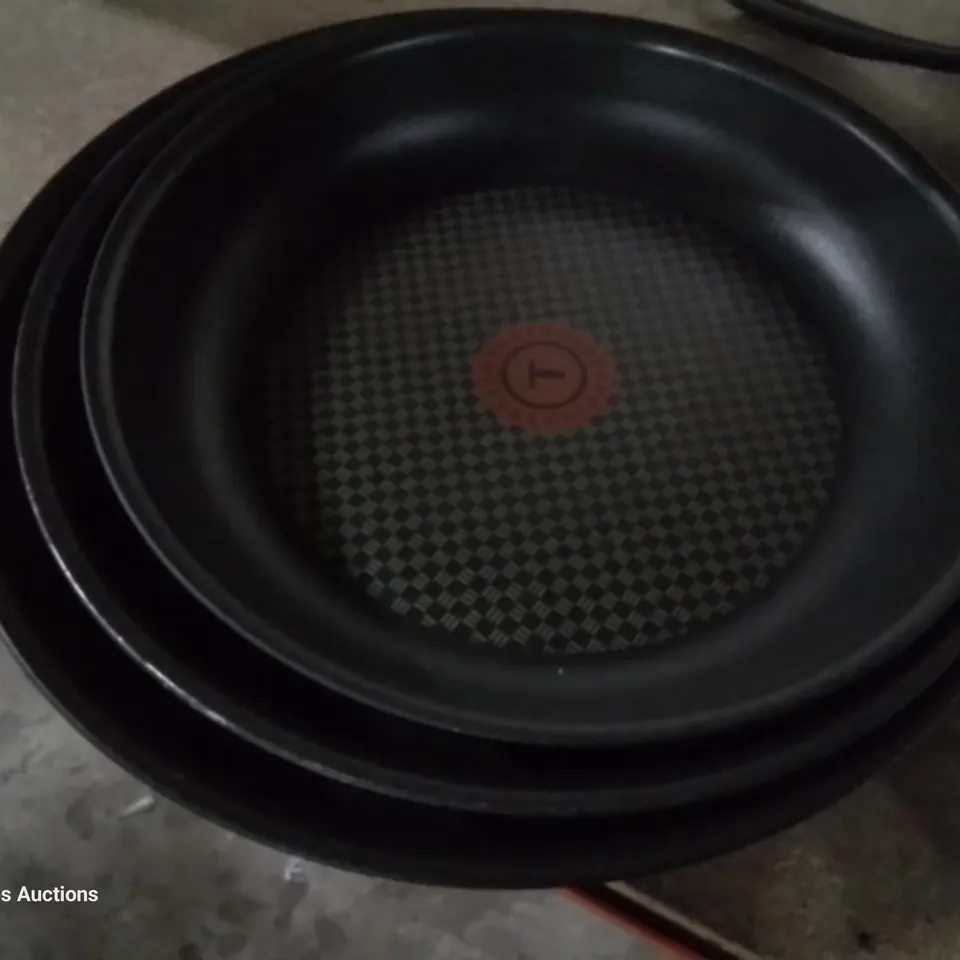 BOX OF ASSORTED TEFAL ITEMS, INCLUDING, INDENIO PAN PARTS & LIDS, UTENSILS, GRILL RACKS.