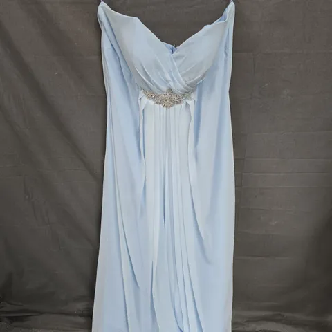SERENADE PALE BLUE SEQUIN BRIDESMAID DRESS - SIZE 18