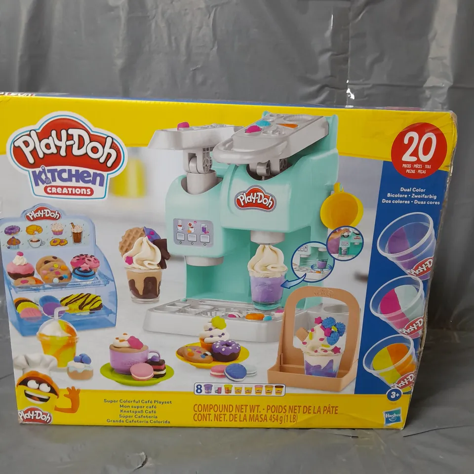 BOXED PLAY-DOH SUPER COLOURFUL CAFÉ PLAYSET RRP £36.99