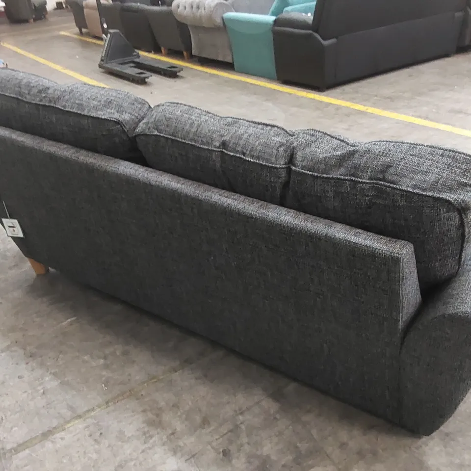 HALSTOW 3 SEATER FABRIC SOFA - CHARCOAL  RRP £899