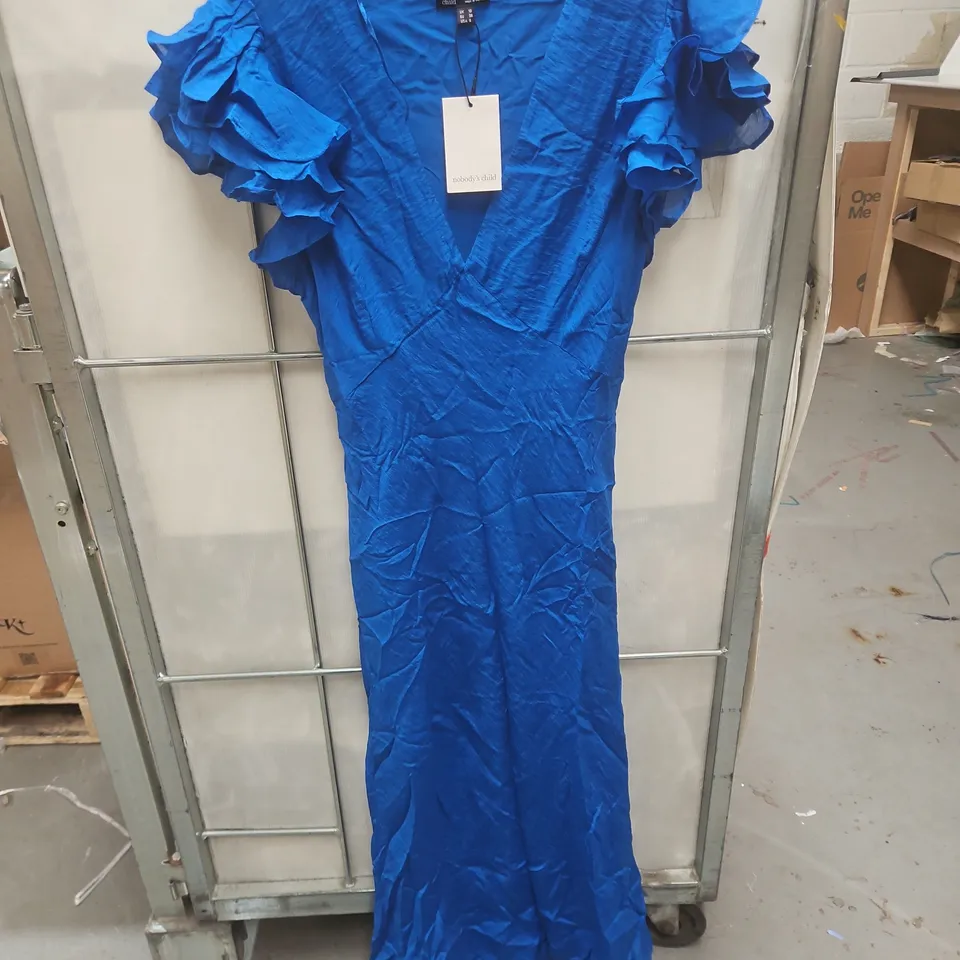 NOBODYS CHILD LAYLA MIDI DRESS IN COBALT BLUE - UK 10