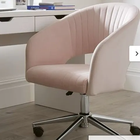 SOLAR OFFICE CHAIR PINK - COLLECTION ONLY