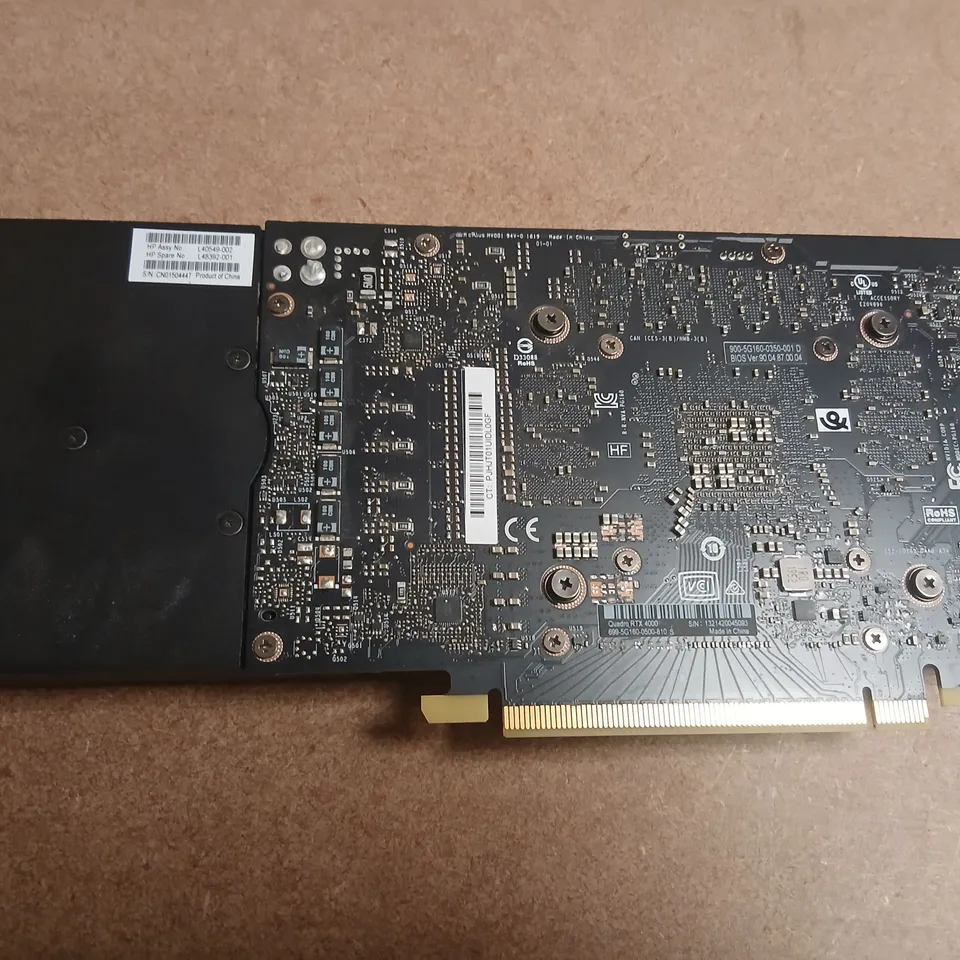 NVIDIA QUADRO RTX 4000 GRAPHICS CARD