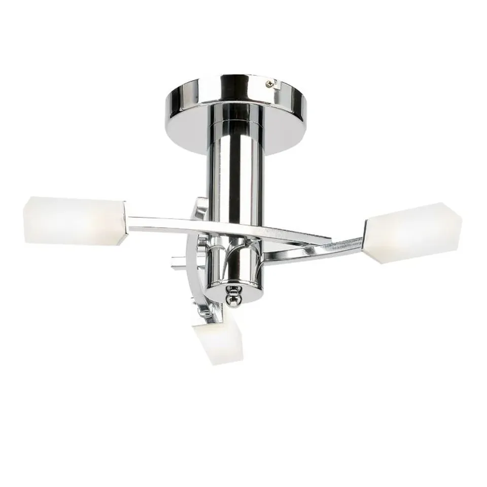 BOXED ALEXIA GLASS SEMI FLUSH MOUNT