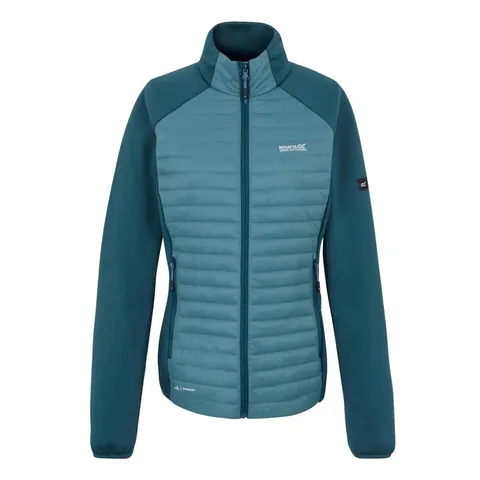 BRAND NEW REGATTA WOMEN'S CLUMBER HYBRID JACKET IN MOROCCAN BLUE/STORM BLUE - UK 8