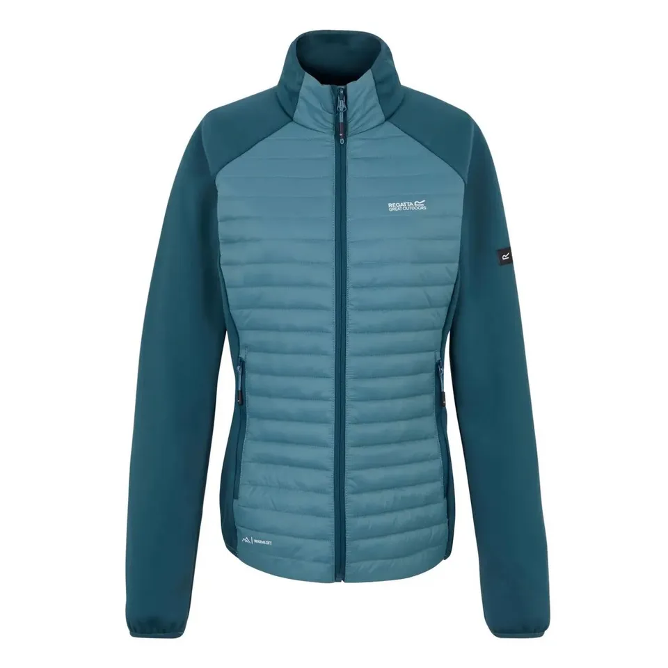 BRAND NEW REGATTA WOMEN'S CLUMBER HYBRID JACKET IN MOROCCAN BLUE/STORM BLUE - UK 8
